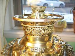 Antique''miller Hornburgh'' Parlor Banquet Oil Lamp