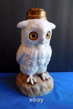 Antique miniature Owl Oil Lamp, Smith 2. Fig. 440