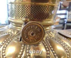 Antq Victorian Oil or Parlor Lamp Hand Painted converted to electric rewired