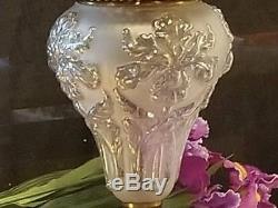 Beautiful Antique Huge 30 Fostoria Iris Gwtw Lamp
