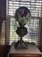Beautiful Heavy Fancy 24 Antique Brass Oil Converted GWTW Table Lamp