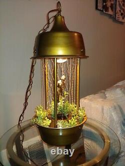 Beautiful Vintage Hanging Mineral Oil Rain Lamp 60's/70's Antique