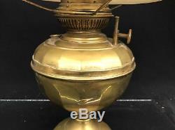 Bradley & Hubbard Antique No. 4 Radiant Oil Lamp Brass Complete 1895