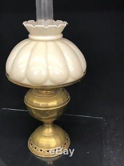 Bradley & Hubbard Antique No. 4 Radiant Oil Lamp Brass Complete 1895