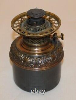 Brass Oil Lamp Font B&H Bradley And Hubbard High Dome Banquet GWTW Kerosene Oil