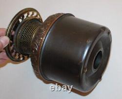 Brass Oil Lamp Font B&H Bradley And Hubbard High Dome Banquet GWTW Kerosene Oil