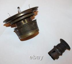 Brass Oil Lamp Font B&H Bradley And Hubbard High Dome Banquet GWTW Kerosene Oil