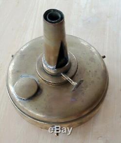 Brass ship/marine/nautical oil lamp/lantern, USN, Perkins 18 VG Condition