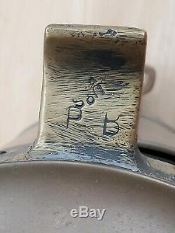 Brass ship/marine/nautical oil lamp/lantern, USN, Perkins 18 VG Condition