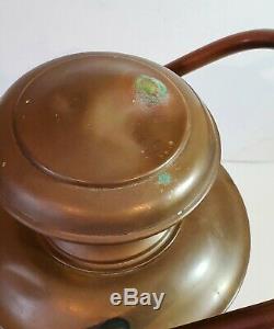 Brass ship/marine/nautical oil lamp/lantern, USN, Perkins 18 VG Condition