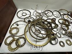 Bulk Lot of 52 Original Shade Holder Rings for Antique Kerosene Oil Lamp Vintage