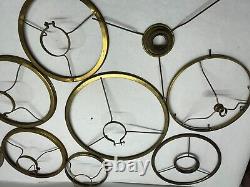 Bulk Lot of 52 Original Shade Holder Rings for Antique Kerosene Oil Lamp Vintage