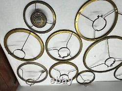 Bulk Lot of 52 Original Shade Holder Rings for Antique Kerosene Oil Lamp Vintage