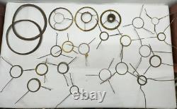 Bulk Lot of 52 Original Shade Holder Rings for Antique Kerosene Oil Lamp Vintage