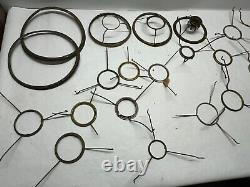 Bulk Lot of 52 Original Shade Holder Rings for Antique Kerosene Oil Lamp Vintage