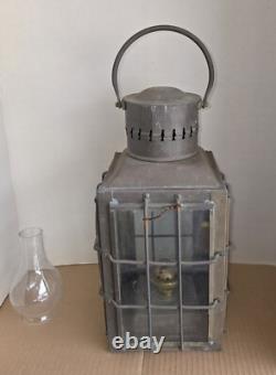 CHIEF OIL LIGHT #3509 GREAT BRITAIN 1935 BRASS CARGO OIL LANTERN RARE WoW LQQK