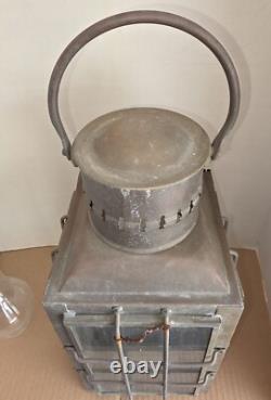 CHIEF OIL LIGHT #3509 GREAT BRITAIN 1935 BRASS CARGO OIL LANTERN RARE WoW LQQK