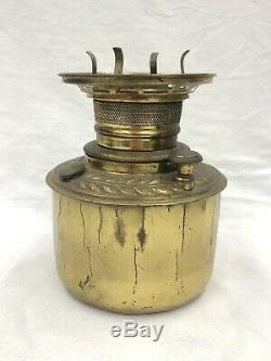 C. 1880-1900s Tall Figural Cherub GWTW Center Draft Parlor Banquet Oil Lamp NR