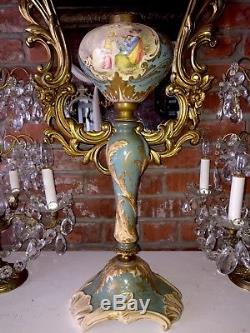 Ca. 1800's LARGE VICTORIAN EUROPEAN BANQUET OIL LAMP BASE