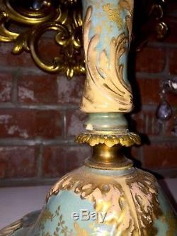 Ca. 1800's LARGE VICTORIAN EUROPEAN BANQUET OIL LAMP BASE