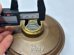 Cast Iron / Glass Drop In Font for Antique Victorian Oil Lamp Fits #2 Burner #F6