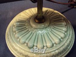 Ceramic Student Oil/Kerosene Lamp Electrified
