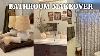 Charming Bathroom Makeover Spring Decor Patterned Curtains Vintage Find U0026 Easy Diy Project