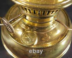 Circa 1900 Junior Rayo Fancy Brass Kerosene Oil Center Draft Table Lamp