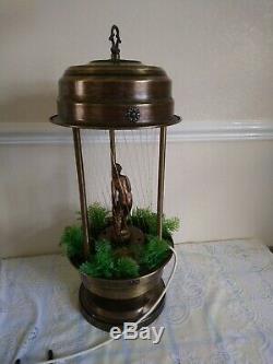 Collectable Nude Goddess Mineral Oil Rain Swag Lamp Drip Motion Table Light