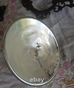 Complete Metal Wall Bracket with Oil Lamp, Mercury Glass Reflector Victorian Era