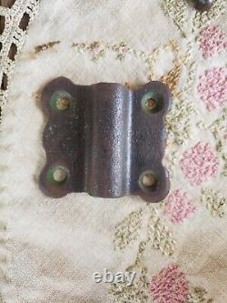 Complete Metal Wall Bracket with Oil Lamp, Mercury Glass Reflector Victorian Era