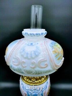 Consolidated Glass Wrigleys Gone With The Wind Parlor Oil Lamp Promotional