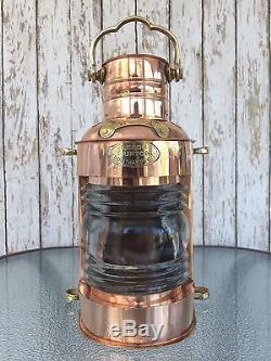 Copper Lookout Lantern Ship Masthead Oil Lamp Nautical Maritime Light