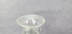 Cylindrical Oil Lamp Porcelain & Brass Laurel Wreath & Torch chimney antique