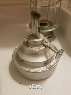 Dietz Scout Antique Skater's Lantern Oil Lamp- Silver