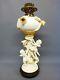 EXCELLENT MOORE Bros ENGLISH PORCELAIN OIL LAMP CIRCA 1870-80 No1