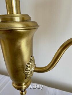 EXCEPTIONAL Aladdin model 110 Antique Oil Kerosene Brass # 4 Student Lamp RARE