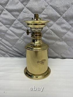 E. S. Sorensen Oil Lamp With Wall Mount Gold With Handle Denmark 11200 Light