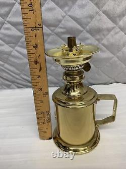 E. S. Sorensen Oil Lamp With Wall Mount Gold With Handle Denmark 11200 Light