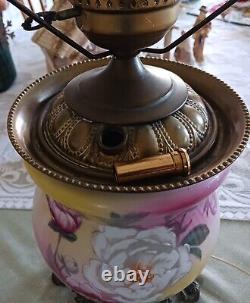 Early 1900's Antique Oil GLASS LAMP