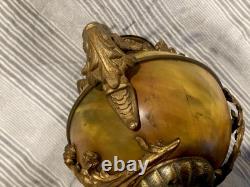 Edward Miller Rochester lamp Company 19th Century Figural Oil Lamp. Rare