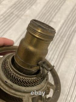 Edward Miller Rochester lamp Company 19th Century Figural Oil Lamp. Rare