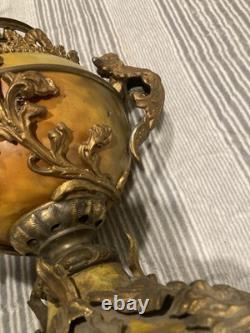 Edward Miller Rochester lamp Company 19th Century Figural Oil Lamp. Rare