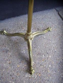 Edwardian Brass Freestanding Oil Lamp+base-gc