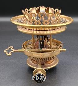 Excellent Victorian brass Hinks Patent Duplex lug fit oil lamp raiser burner
