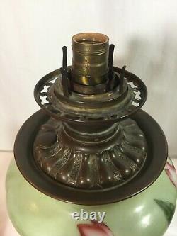 Gone With The Wind GWTW ANTIQUE OIL BANQUET PARLOR Lamp Converted Bottom Light