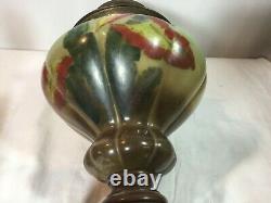 Gone With The Wind GWTW ANTIQUE OIL BANQUET PARLOR Lamp Converted Bottom Light