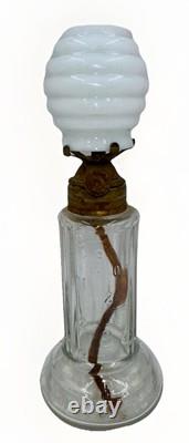 Grand Val's Time Indicating Oil Lamp Miniature Pride of America with Beehive Shade