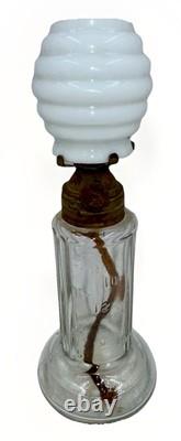 Grand Val's Time Indicating Oil Lamp Miniature Pride of America with Beehive Shade