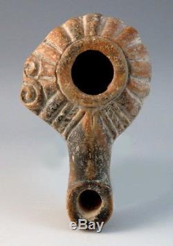 Greek Hellenistic Period Terracotta Oil Lamp (l444)